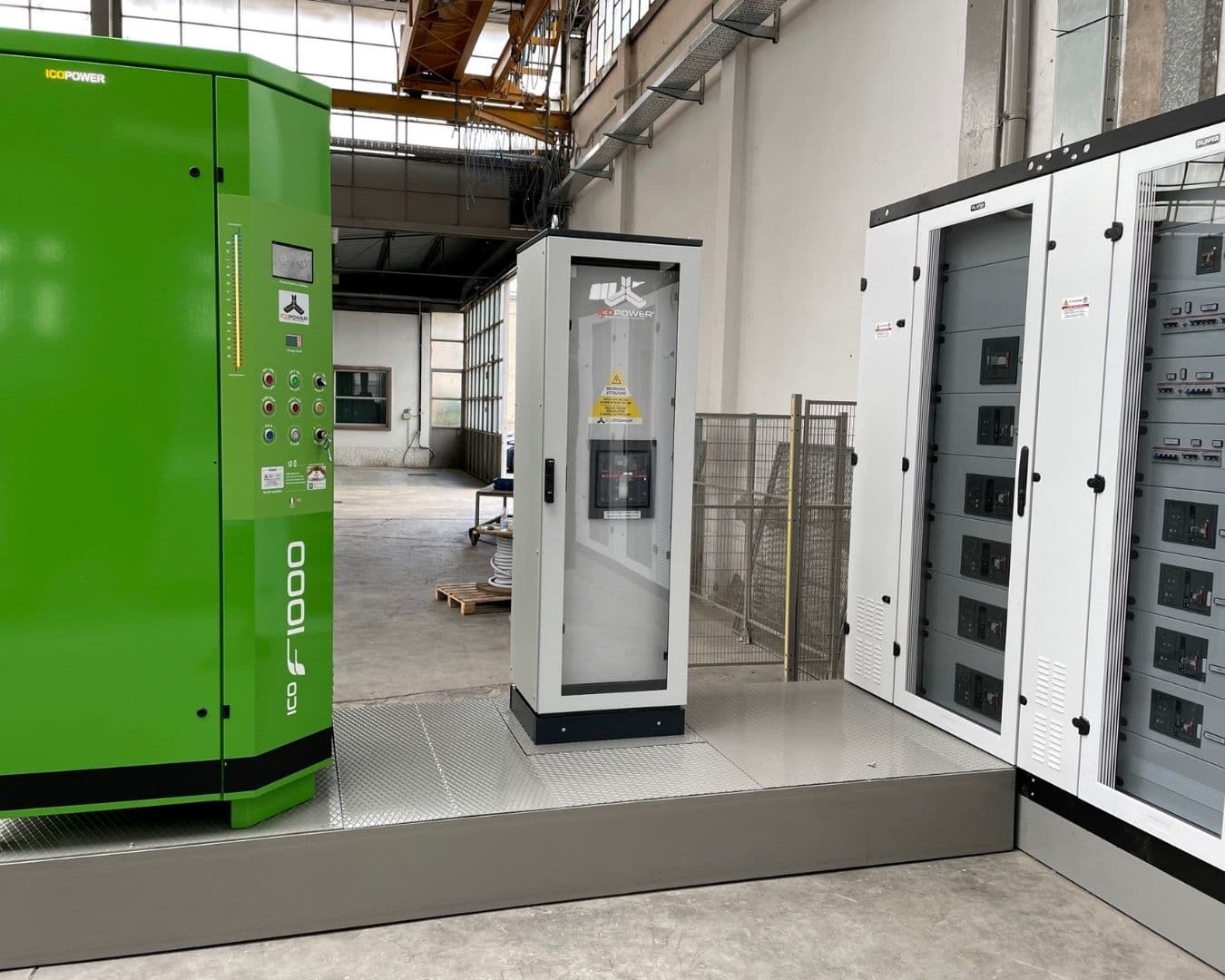 ICO-F1000 unit next to existing switchgear