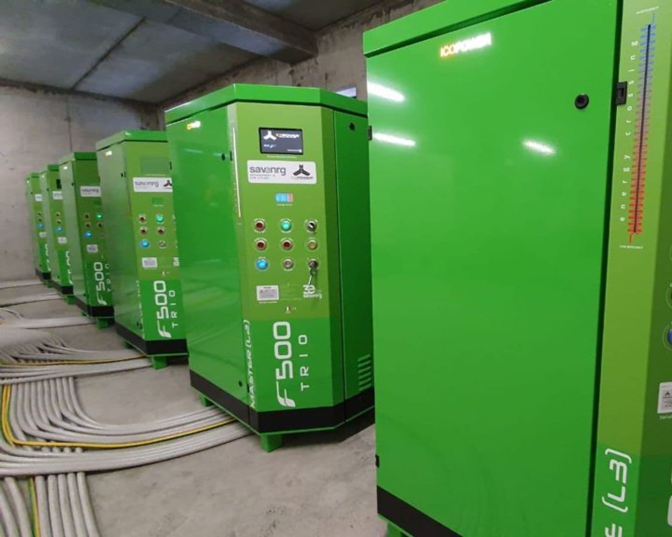 Scalable ICO-F installation with several units side by side