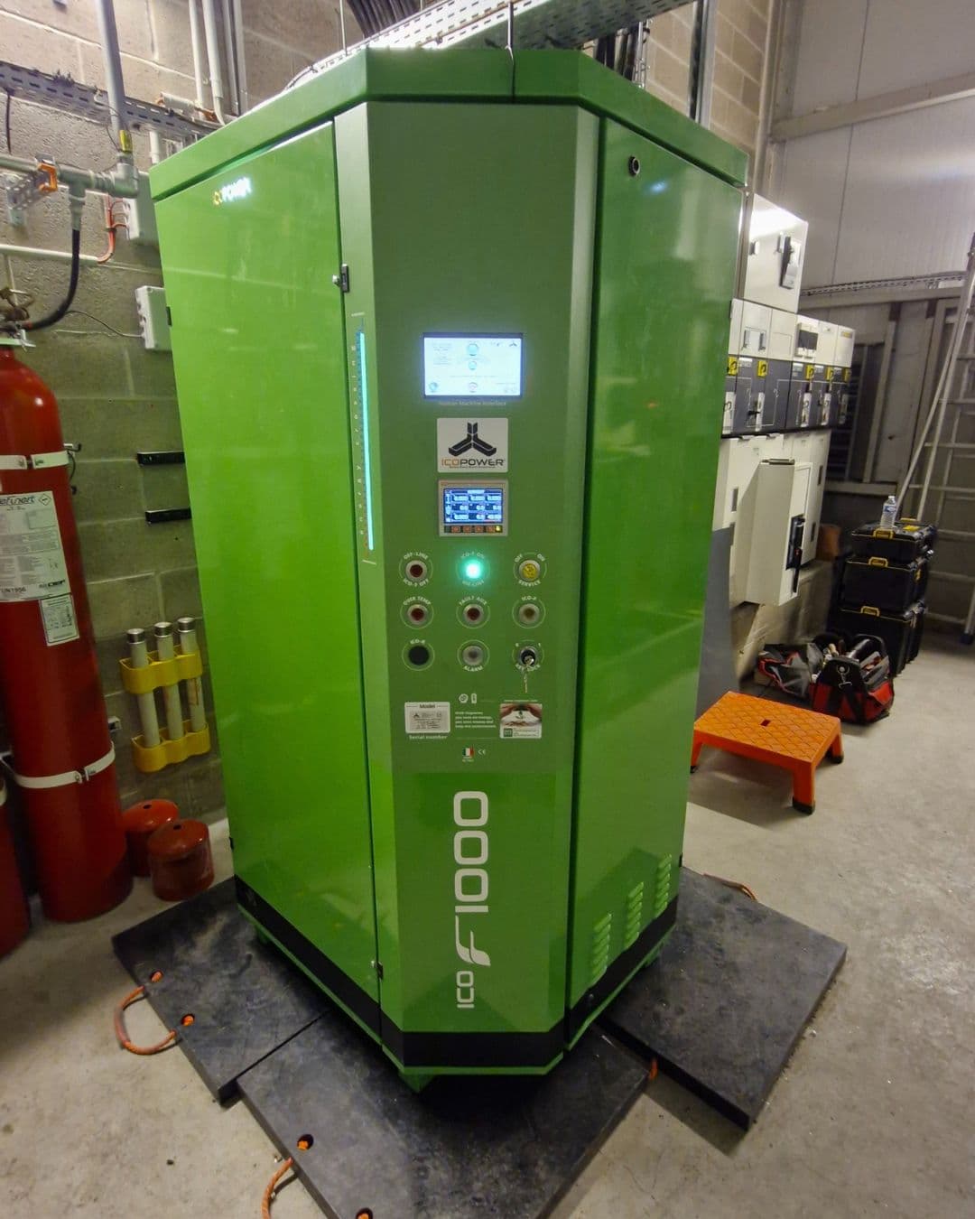 Icopower F1000 unit - front view with control panel