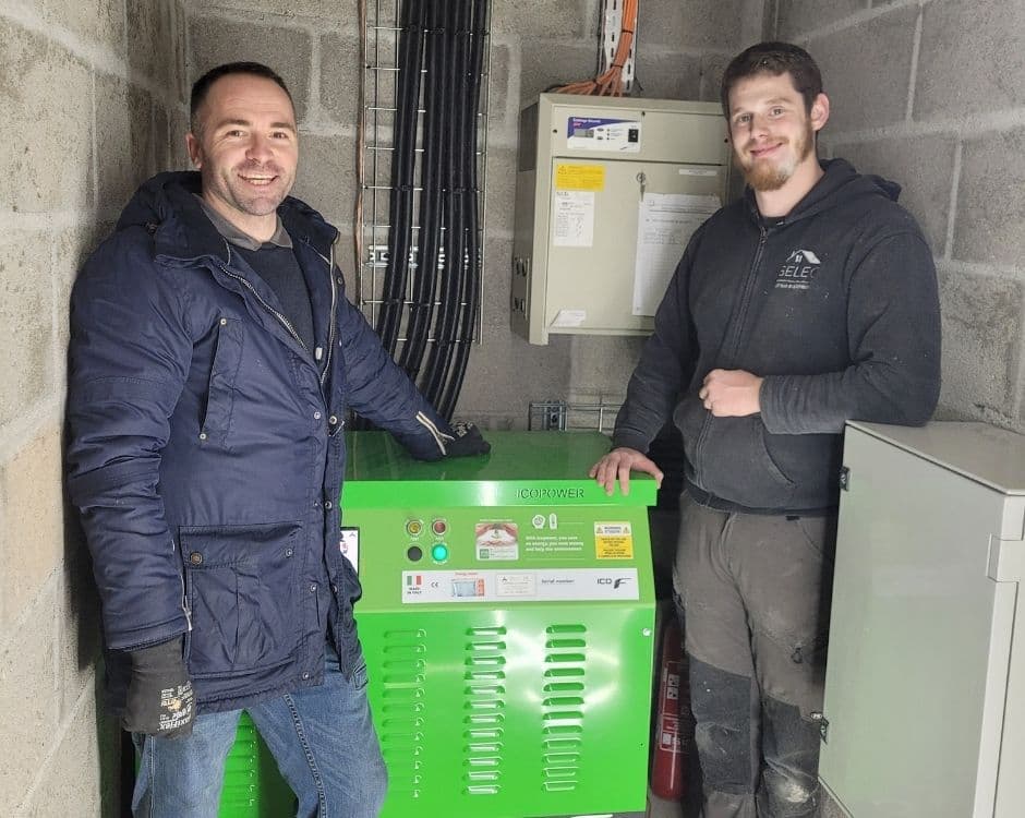 Icopower unit installed in a plant switch room