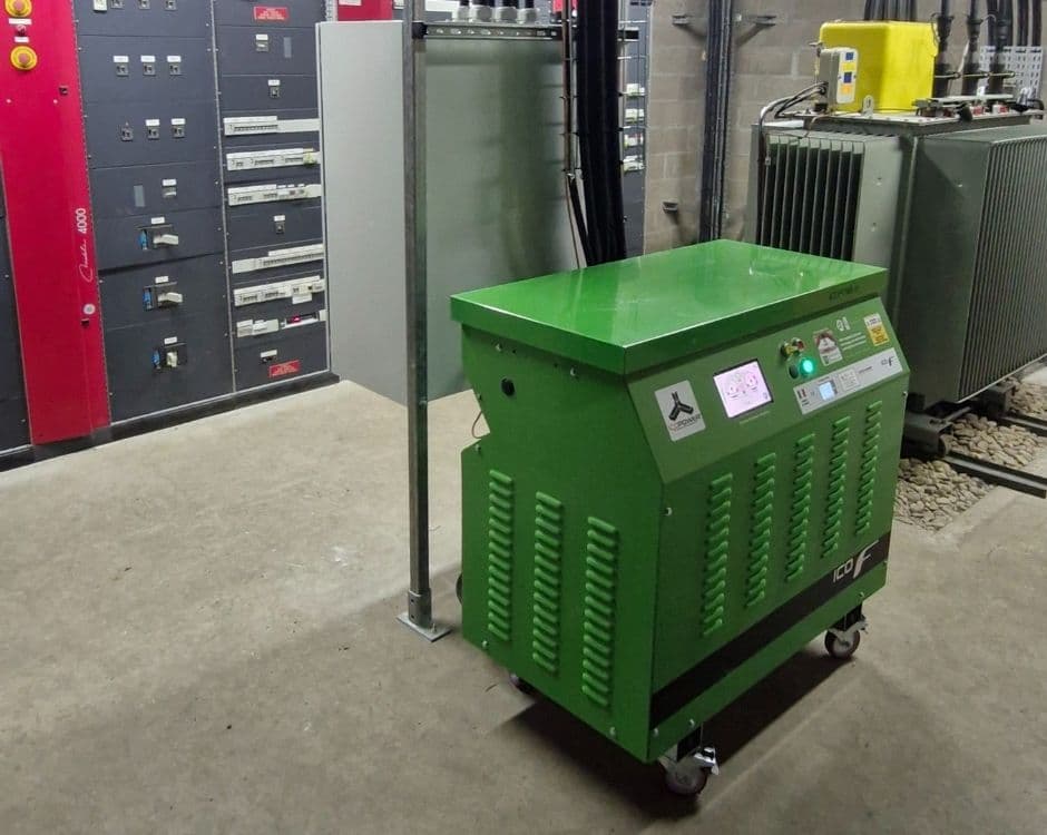 Icopower unit installed alongside the site transformer